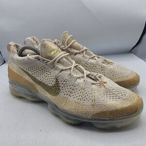 Nike Air Vapormax 2023 Flyknit Mens 12 Sanddrift Bronzine Shoes DV1678-100